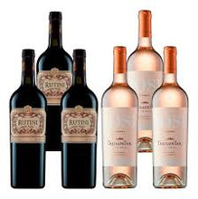 Load image into Gallery viewer, 3 Rutini Malbec-Cabernet Red Wine + 3 Trumpeter Rose Wine