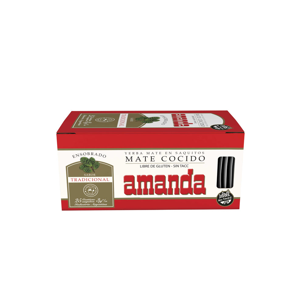 Amanda Mate Cocido Bags x 25 Yerba Mate Tea