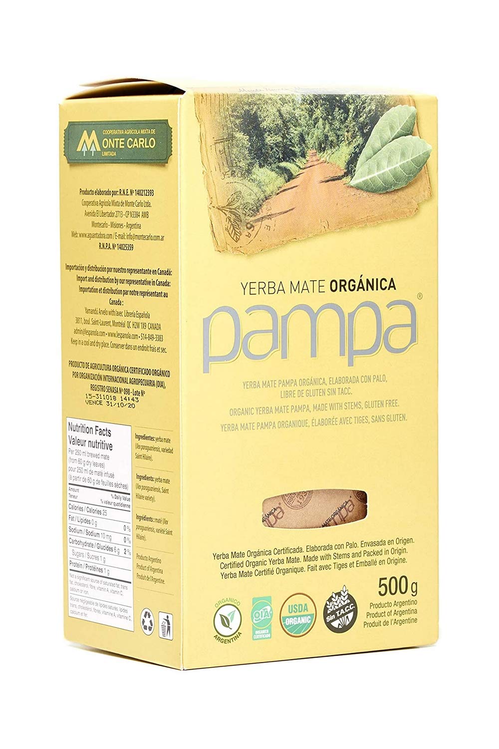 Pampa Organic Yerba Mate 500gr