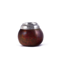 Load image into Gallery viewer, Natural Gourd with Alpaca Rim Mate Cup
